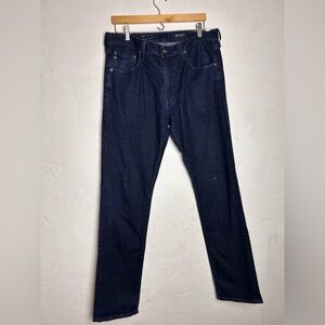AG Adriano Goldschmied Everett Slim Straight Jeans 34x34 Dark Wash Stretch